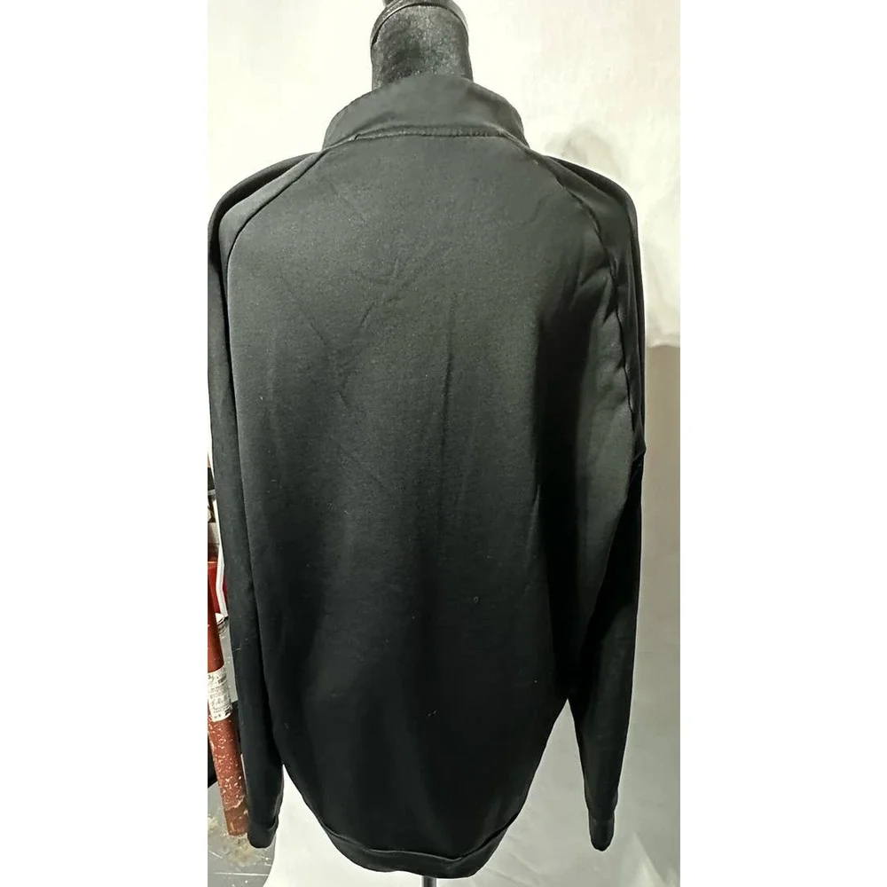 Nike DRI-FIT Black‎ Half Zip Pullover Hoodie Size Mens L - Picture 2 of 4